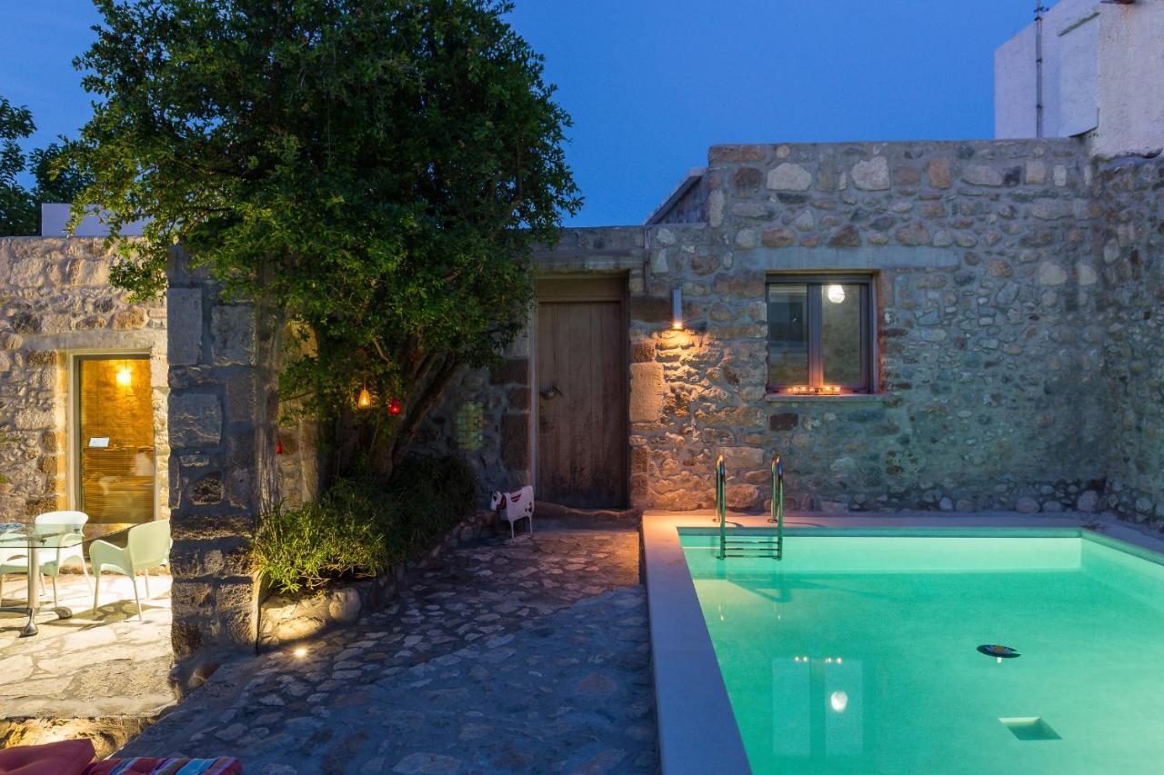 Muazzo Creta Stone House, Nature Escape With Pool, By Thinkvilla Pigí Eksteriør billede