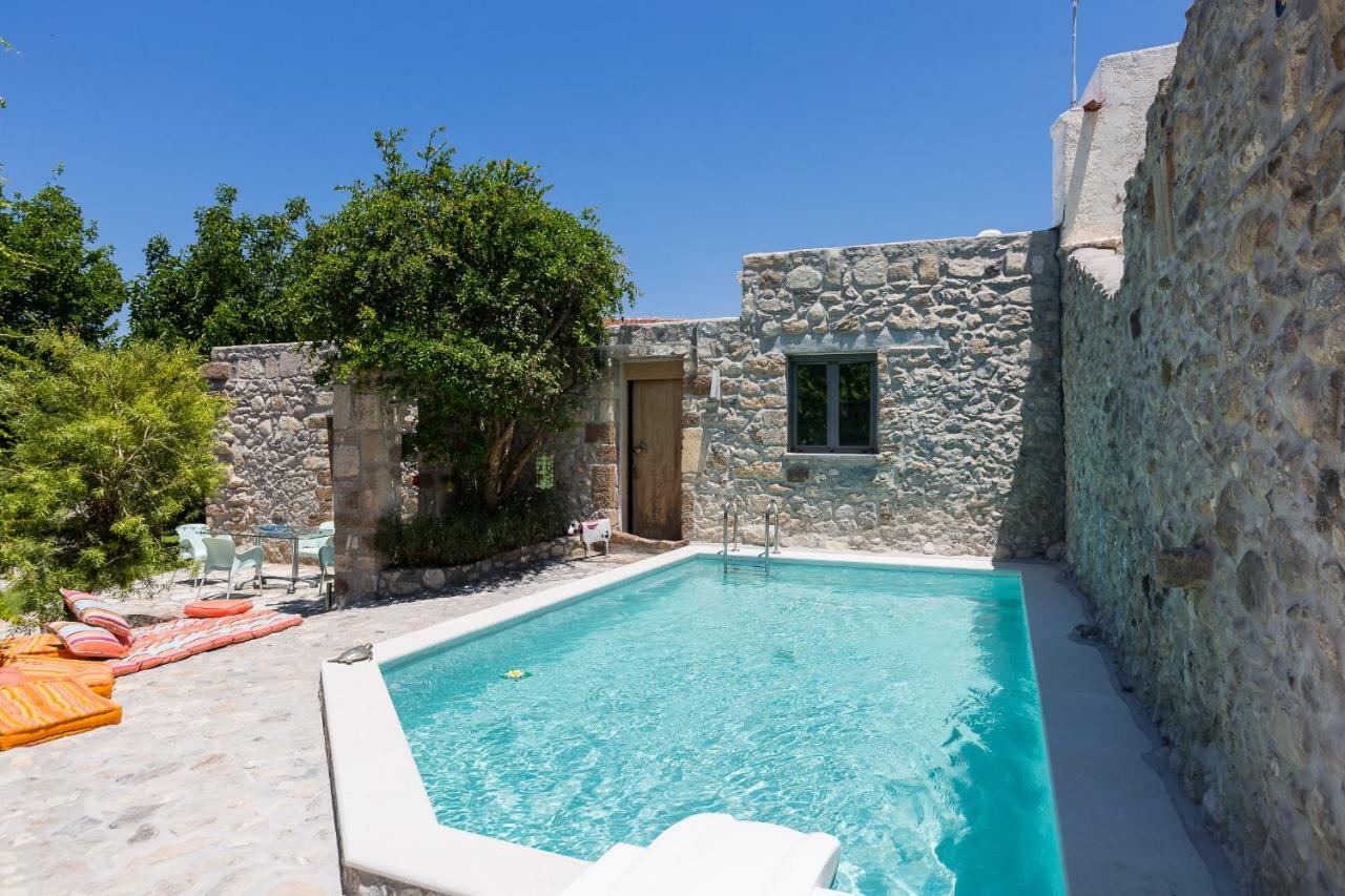 Muazzo Creta Stone House, Nature Escape With Pool, By Thinkvilla Pigí Eksteriør billede